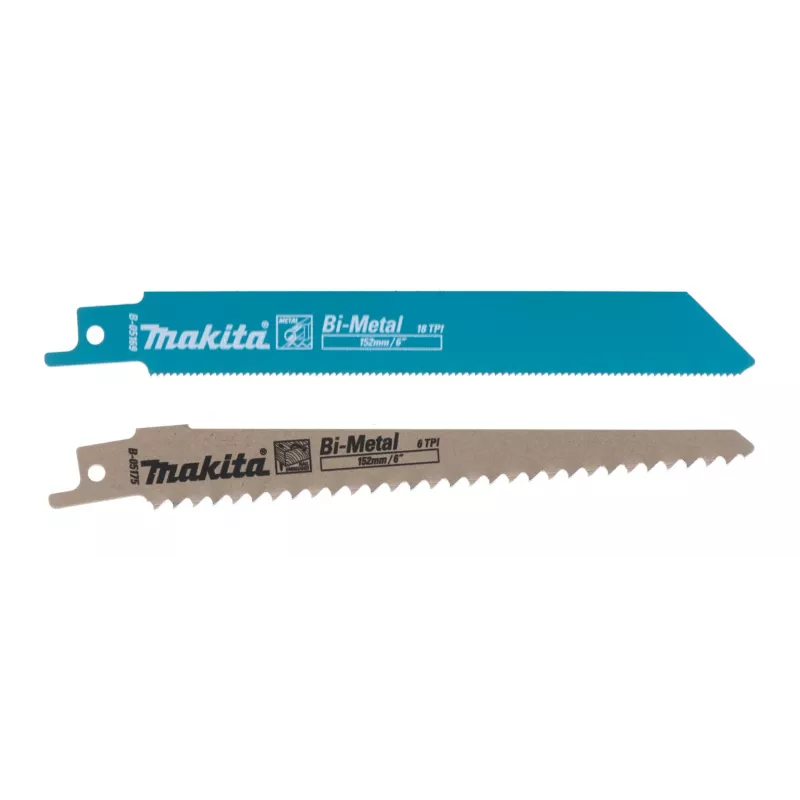 Säbelsäge Makita DJR187Z, 18V Li-Ion, Hub 32 mm, Hubzahl 2.300–3.000 min⁻¹, Schnitttiefe Holz 255 mm, Metall 130 mm