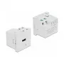 USB-A Steckdose DELOCK 81311, weiß, 100–240 V, 0,5 A, LED-Betriebsanzeige, Kunststoffgehäuse