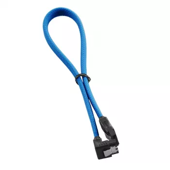 ModMesh SATA-3-Kabel mit rechtwinkligem Anschluss 30 cm - Hellblau - Kabel - Digital/Daten (CM-CAB-RSAT-N30KLB-R)