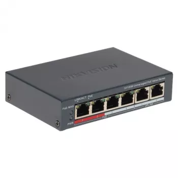 Netzwerk-Switch Hikvision DS-3E0106P-E/M(B) — 6-Port PoE Ethernet Switch
