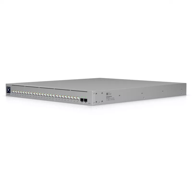 Netzwerk-Switch Ubiquiti UniFi ECS-24-POE — Managed L2/L3, 24× 10G RJ-45, PoE, 1U, grau