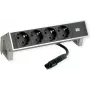 Tischsteckdosenmodul Bachmann DESK 2 — 4x Steckdose, weiß