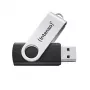 Intenso USB-Stick Office Line, 64 GB, USB-A, 3.2 Gen 1x1, Schwarz-Silber, 64 GB, USB Typ-A, 3.2 Gen 1 (3.1 Gen 1), Drehring, Schwarz, Silber