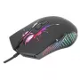 Manhattan Gaming-Maus mit LEDs, kabelgebunden, sieben Tasten, Scrollrad, 7200 dpi, Schwarz mit LED-Beleuchtung, drei Jahre Garantie