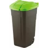 Curver 214125 Mülleimer 110 L rechteckig Kunststoff Schwarz, Grün