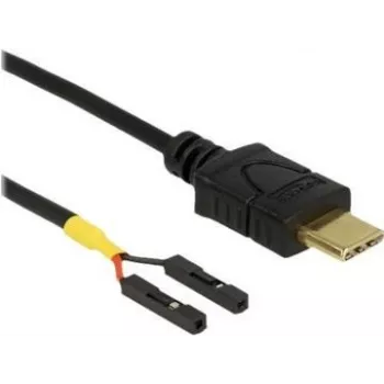 USB-Kabel DeLOCK 85394 0,1 m USB-C Schwarz