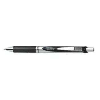 Clip-on Einzieh-Kugelschreiber Pentel Energel XM Klick Schwarz