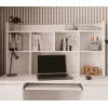 KUBA Schreibtisch Set + Extension Piece, weiß