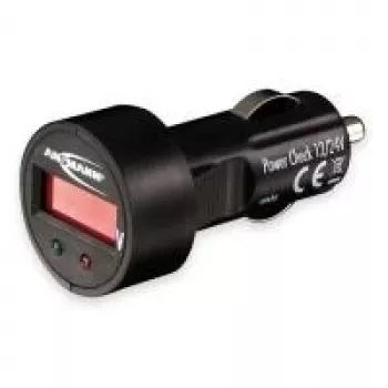 Ansmann PowerCheck12/24V, Batterie-Spannungsprüfer für Fahrzeuge 12V/24V (1900-0019)