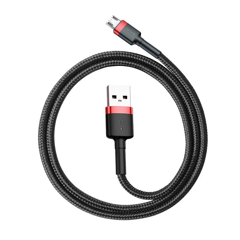 Micro-USB-Kabel Baseus Cafule 1,5A 2m (rot & schwarz)