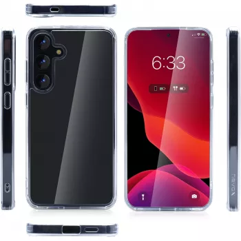 Cover nevox StyleShell SHOCKFlex für Samsung Galaxy S25+ 6,7 Zoll Transparent