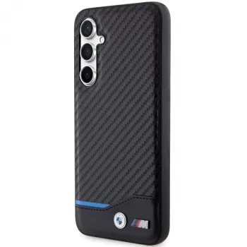 BMW | BMHCS23FE22NBCK | Rückseitenabdeckung | Samsung | Galaxy S23 FE | Leder Carbon | Schwarz