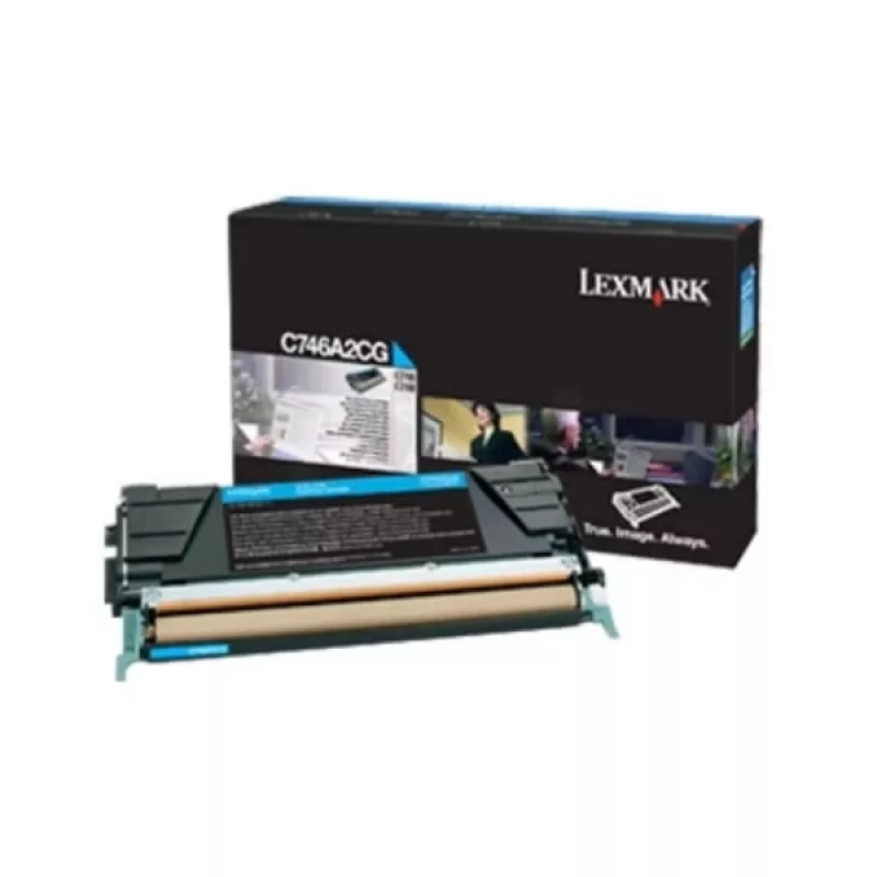 Corporate Tonerkartusche Lexmark C746 C748 7K PGS Cyan