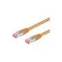 Wentronic Goobay CAT 6 Patchkabel, S/FTP (PiMF), Orange, 3 m - LSZH halogenfrei, Kupfer (93473)
