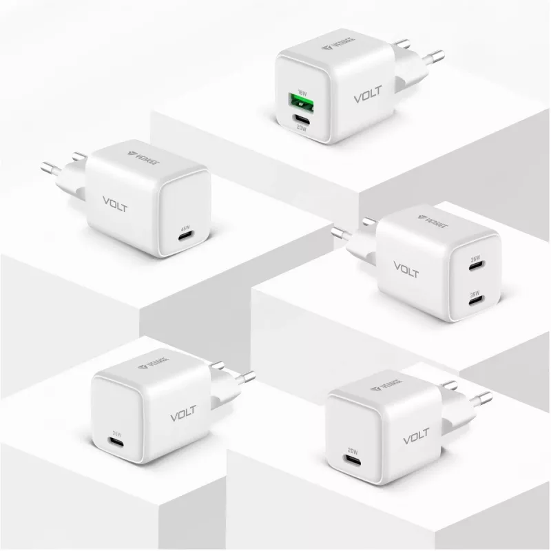 Wand-USB-C-Ladegerät YENKEE G35D 2x18W Power Delivery 3.0 3A