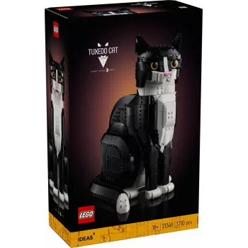 LEGO set Ideas 21349 Tuxedo Cat Bauset — sammelbares Ziegelmodell, Ausstellungsstück