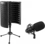 Großmembran-Kondensatormikrofon-Set Omnitronic CM-78MK2 mit AS-04 Tisch-Mikrofon-Absorbersystem