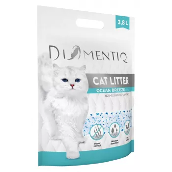 Klumpstreu DIAMENTIQ Diamentiq Ocean Breeze 3.8 l — Silikongranulat, 1,5 kg, antibakteriell, staubfrei