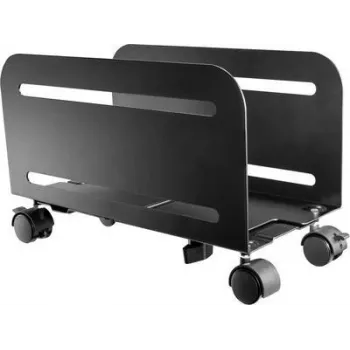 SpeaKa Professional PC-Halter Boden, Stand SP-PCS-150 SP-9009204 Schwarz belastbar bis 10 kg (SP-9009204)