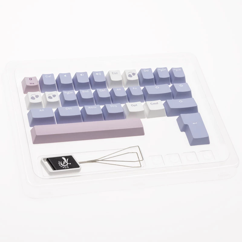 Tastenkappen-Set Ducky Macaron PBT Doubleshot 133 Tasten für mechanische Tastaturen, Ducky DCA132-USMACOEPD1