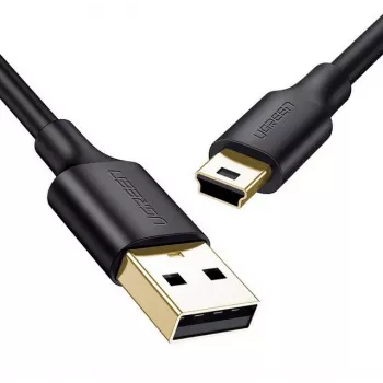 USB-Kabel UGREEN US132 Mini-USB 1 m — schwarz, 480 Mbit/s, schnelles Laden