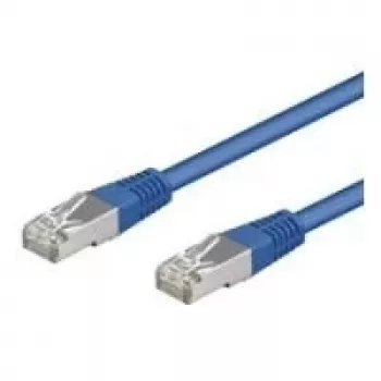 Wentronic Goobay CAT 5e Patchkabel, F/UTP, Blau, 5 m - CCA Kupfer-Mix (50161)