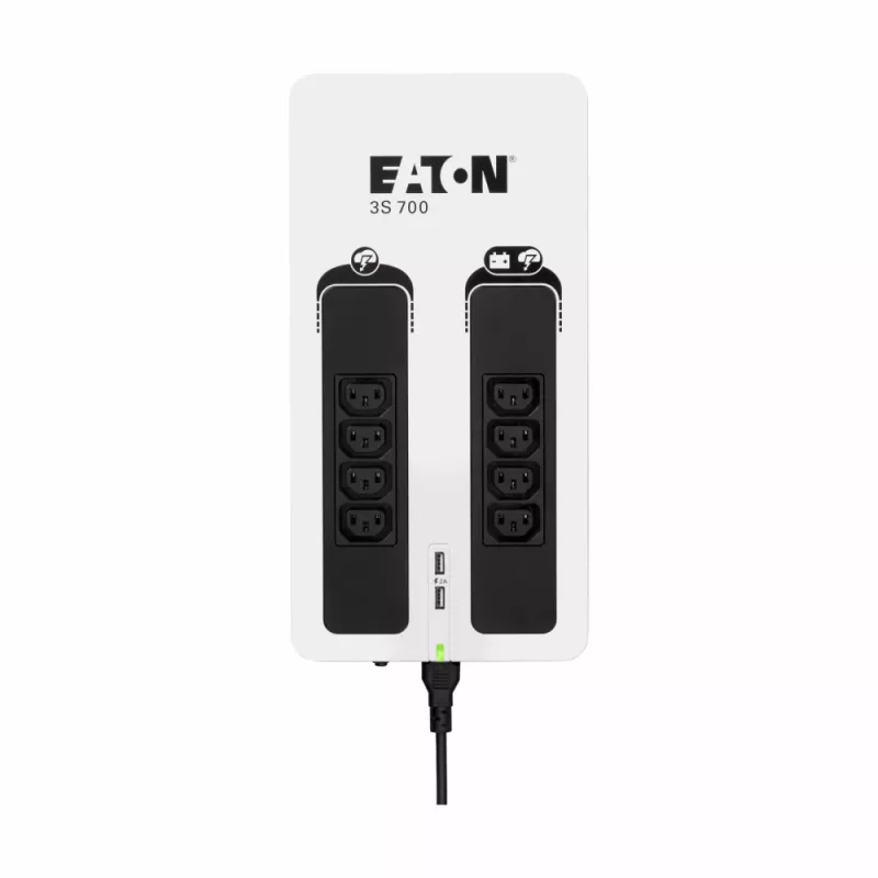 Eaton 3S700I USV (unterbrechungsfreie Stromversorgung) Standby (Offline) 0,7 kVA 420 W 8 AC-Ausgänge