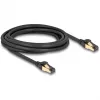 DeLOCK RJ45 Netzwerkkabel Cat.6A Stecker-Stecker S/FTP schwarz 3 m