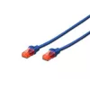 Digitus Netzwerkkabel CAT 6 U/UTP RJ-45 Cat6 3m Blau