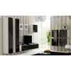 Cama Square Schrank VIGO 50/50/30 weiß/schwarz glänzend