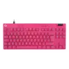 Gaming-Tastatur Logitech G 920-013249 USB AZERTY French Pink Tenkeyless