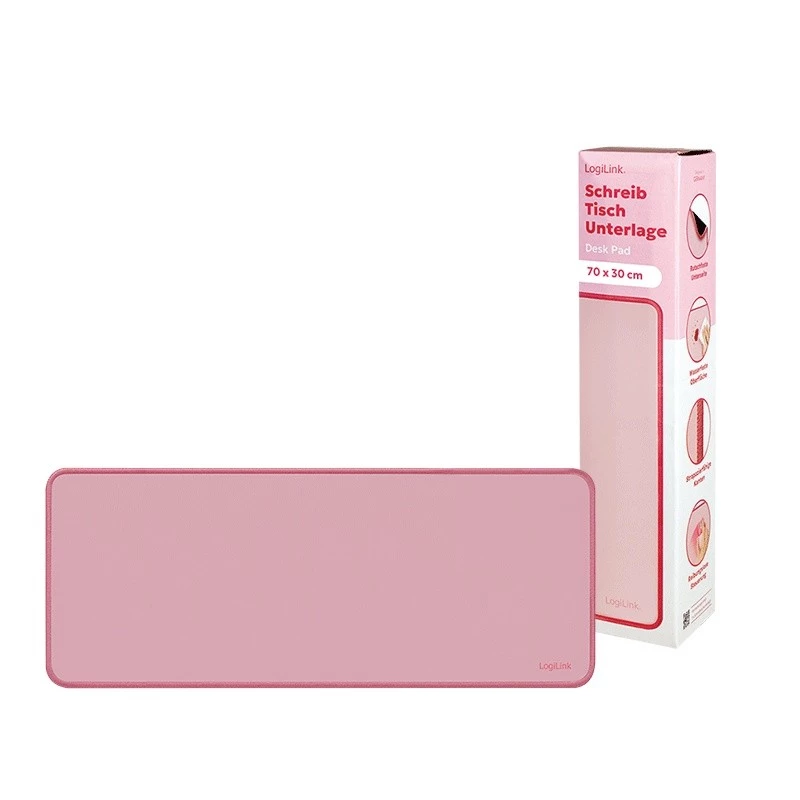 XXL Schreibtischunterlage für Maus und Tastatur, pink