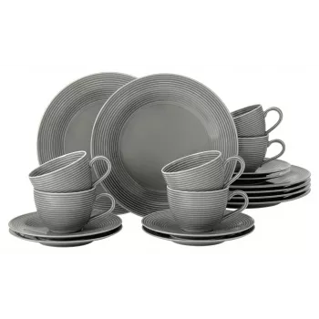 Porzellan-Kaffeeservice SELECT Beat Color Glaze für 6 Personen, weiß