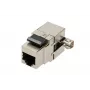 Keystone-Buchse Extralink CAT6 STP RJ45, Buchse, stahlfarben, 1 Stück