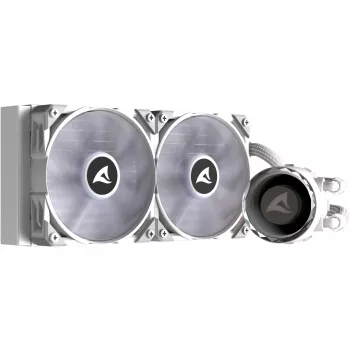 S80 RGB White AIO 240mm, Flüssigkeitskühlung Weiß