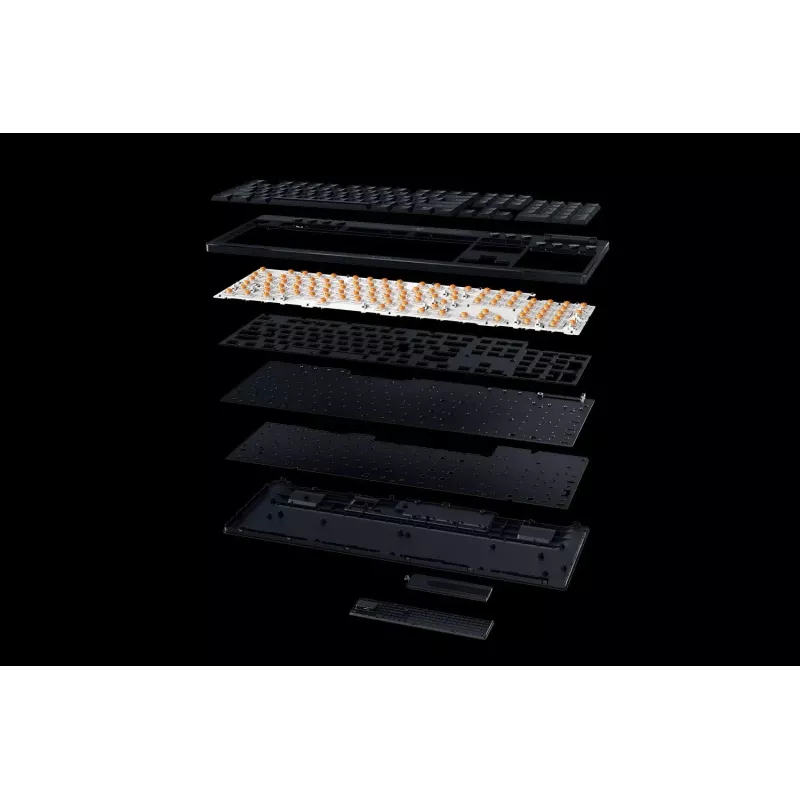 Razer SchwarzWidow V4 Low-Profile HyperSpeed Tastatur Gaming USB RF Wireless Bluetooth QWERTY US International Schwarz