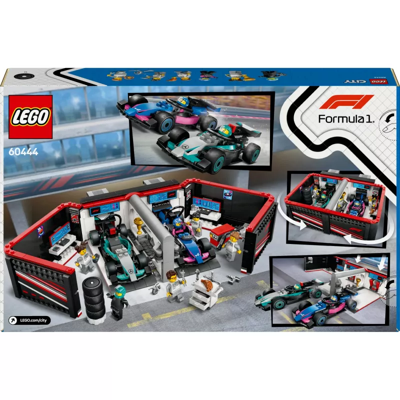 LEGO CITY 60444 F1 Garage & Mercedes-AMG & Alpine Autos