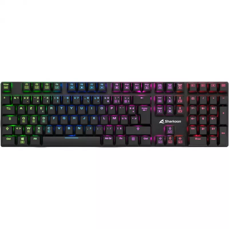 PureWriter RGB, Gaming-Tastatur schwarz, FR-Layout, Kailh Choc Low Profile Blue