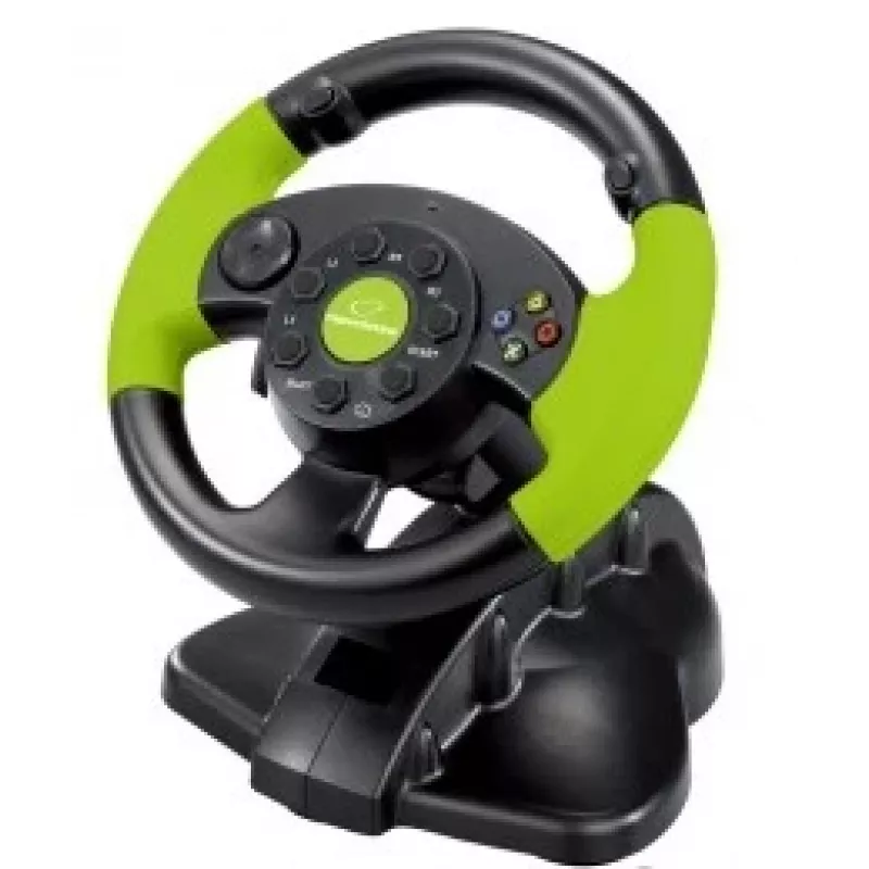 Kabelgebundener Gaming-Controller ESPERANZA EG104 für PlayStation 3 und Xbox 360, Schwarz/Grün