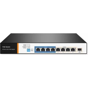 Netzwerk-Switch VALUE 21.99.1189 2.5G Ethernet 8 Ports PoE 1U Schwarz
