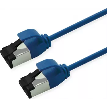 ROLINE U/FTP Patchkabel Cat.8.1 LSOH schlank Blau 0,5m (21.15.3252)