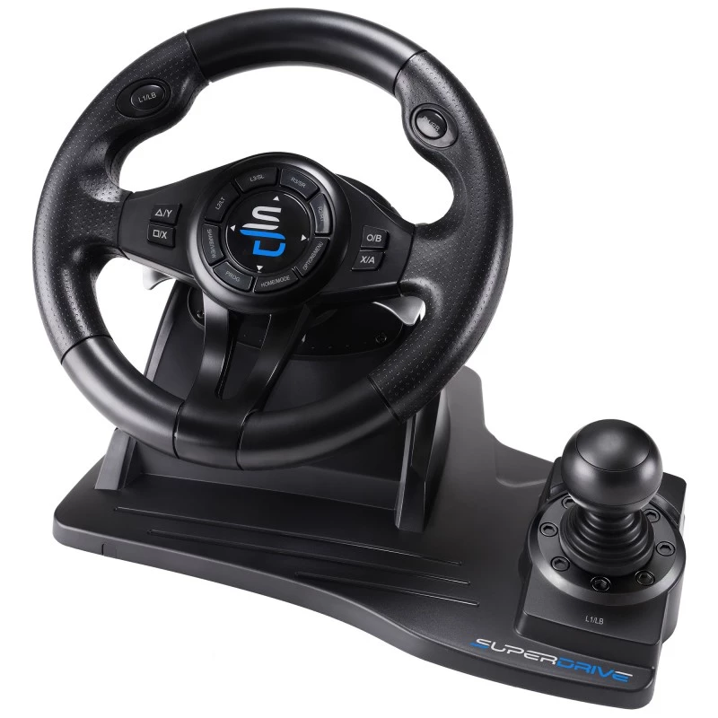 Subsonic SA5596-NG Gaming-Controller Schwarz USB-Lenkrad Pedale 270°