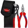 Mini-Zangenset, in Tool Belt Pouch, Zangen-Set Rot/Schwarz, 2-teilig