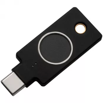 YubiKey C Bio FIDO Edition Yubico Schwarz Passwortlose Authentifizierung