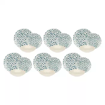 Tafelservice für 6 Personen Rose&Tulipani R18420TA18 Sea Stones Design, 18-teilig