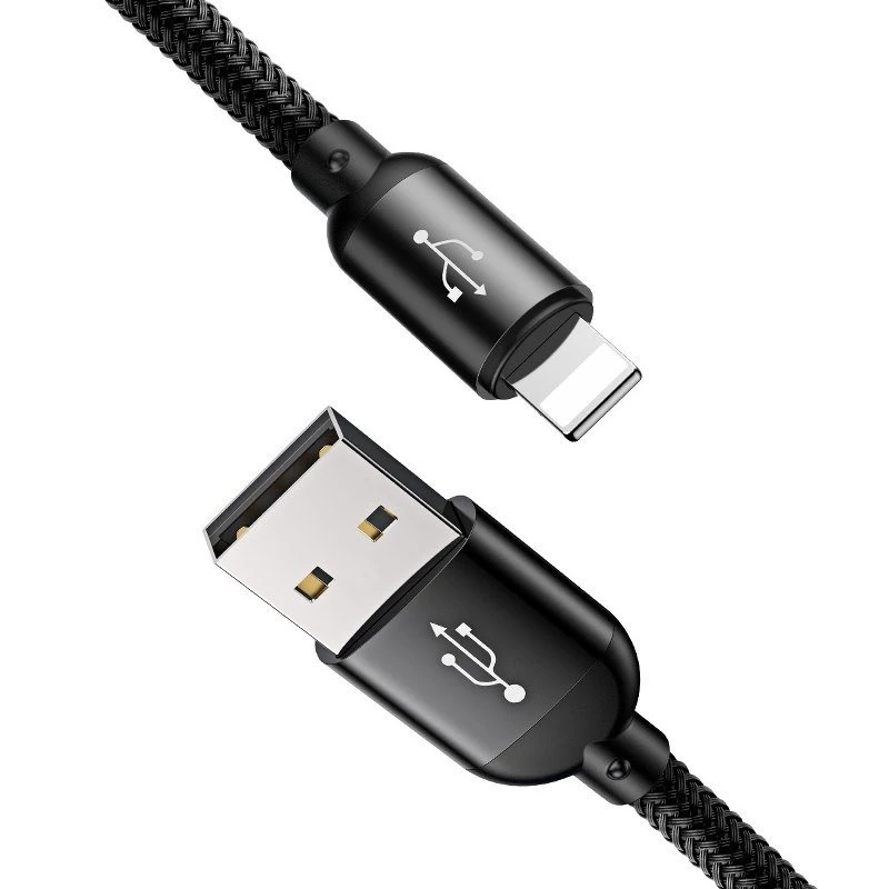BASEUS Colorfone CAMLT-BSY01 USB-Kabel 1,2 m USB A 3 x USB C Schwarz, Rot, Blau