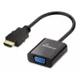 MEDIARANGE HDMI zu VGA HD15 Videokonverter 20 cm schwarz - Konverter - HDMI (MRCS231)