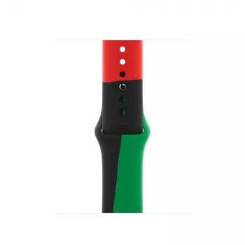 Band Apple 40mm Schwarz Unity Sport Band M/L Schwarz Grün Red
