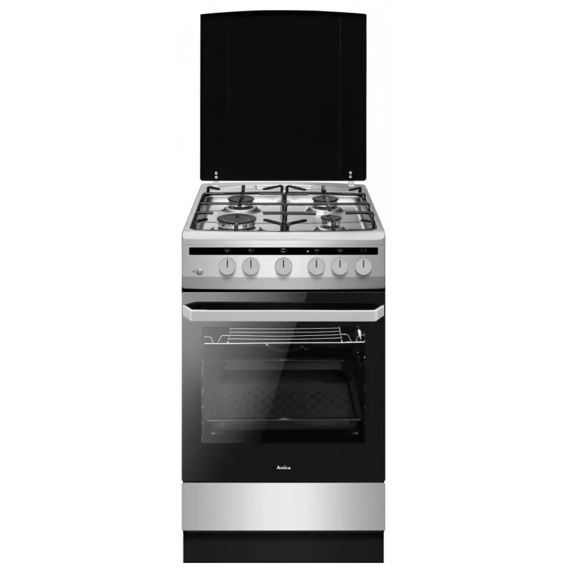Amica 57GGH5.43HZpMsN(Xx) Freestanding-Kocher Gas Silber a