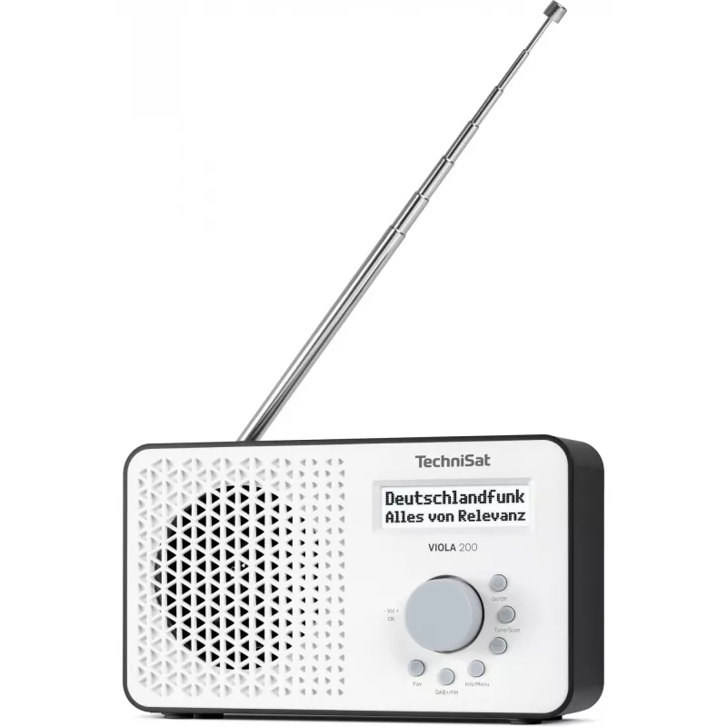 TV-Empfänger TECHNISAT VIOLA 200 weiß/schwarz HD DVB‑S2